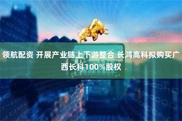 领航配资 开展产业链上下游整合 长鸿高科拟购买广西长科100%股权